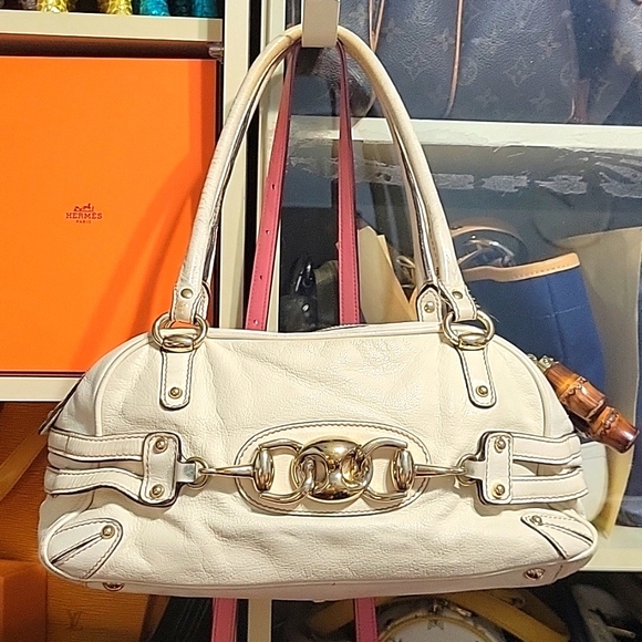 🇮🇹GUCCI BOSTON LEATHER BOWLING BAG🤍 - Picture 5 of 17